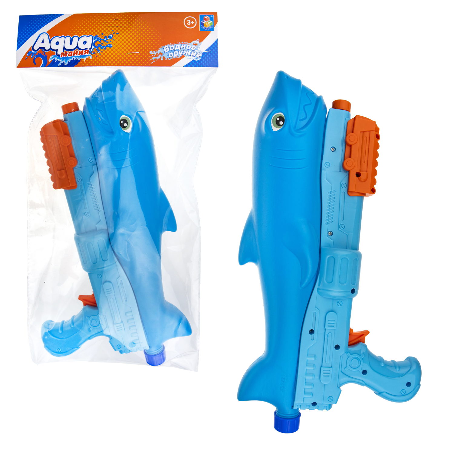 1TOY Аквамания водное оружие акула 33 см, 2 цвета в ассортименте