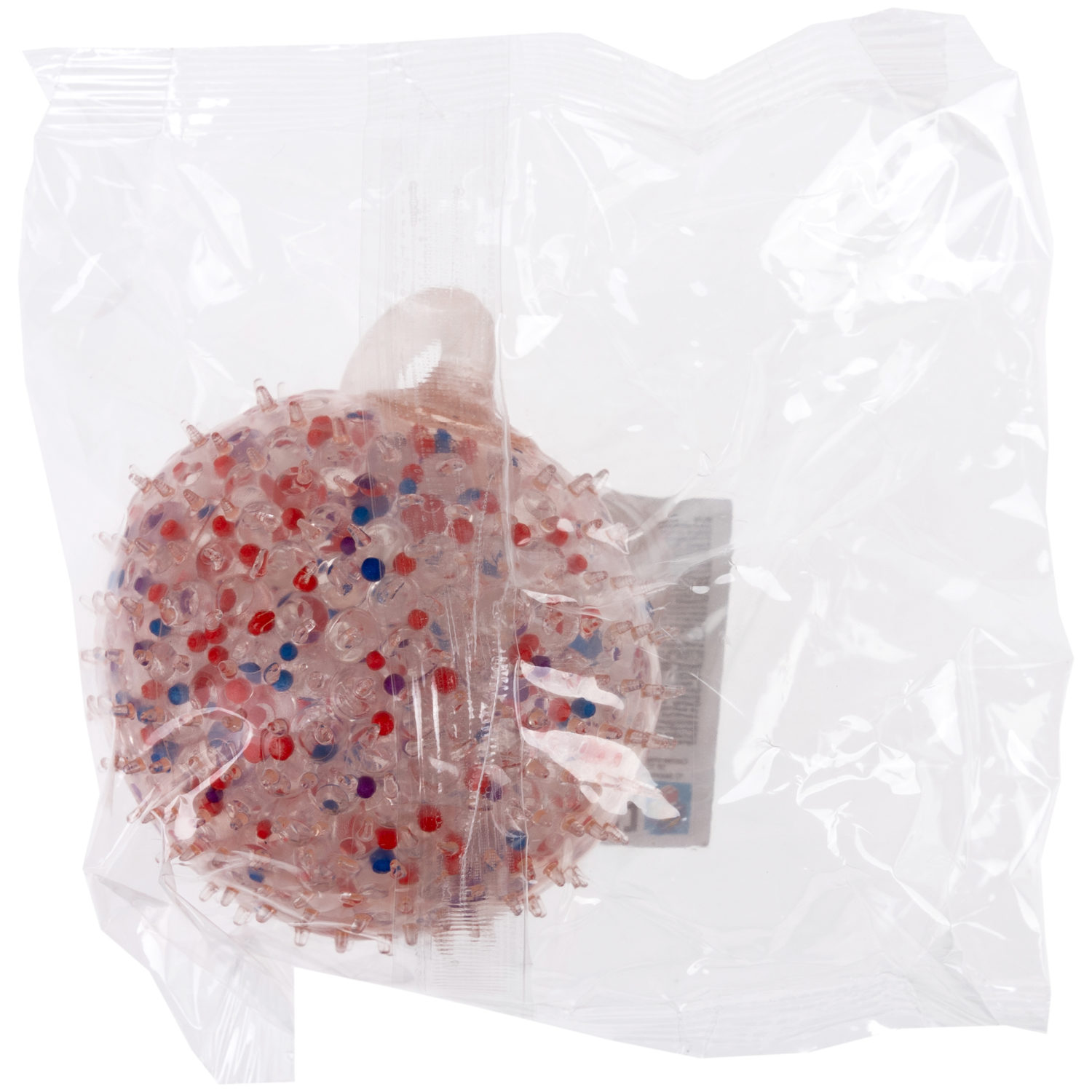 1toy Жмяка-антистресс "Шар" с разноцветными шариками 7 см, 4 вида в асс., 12 шт. в д/б