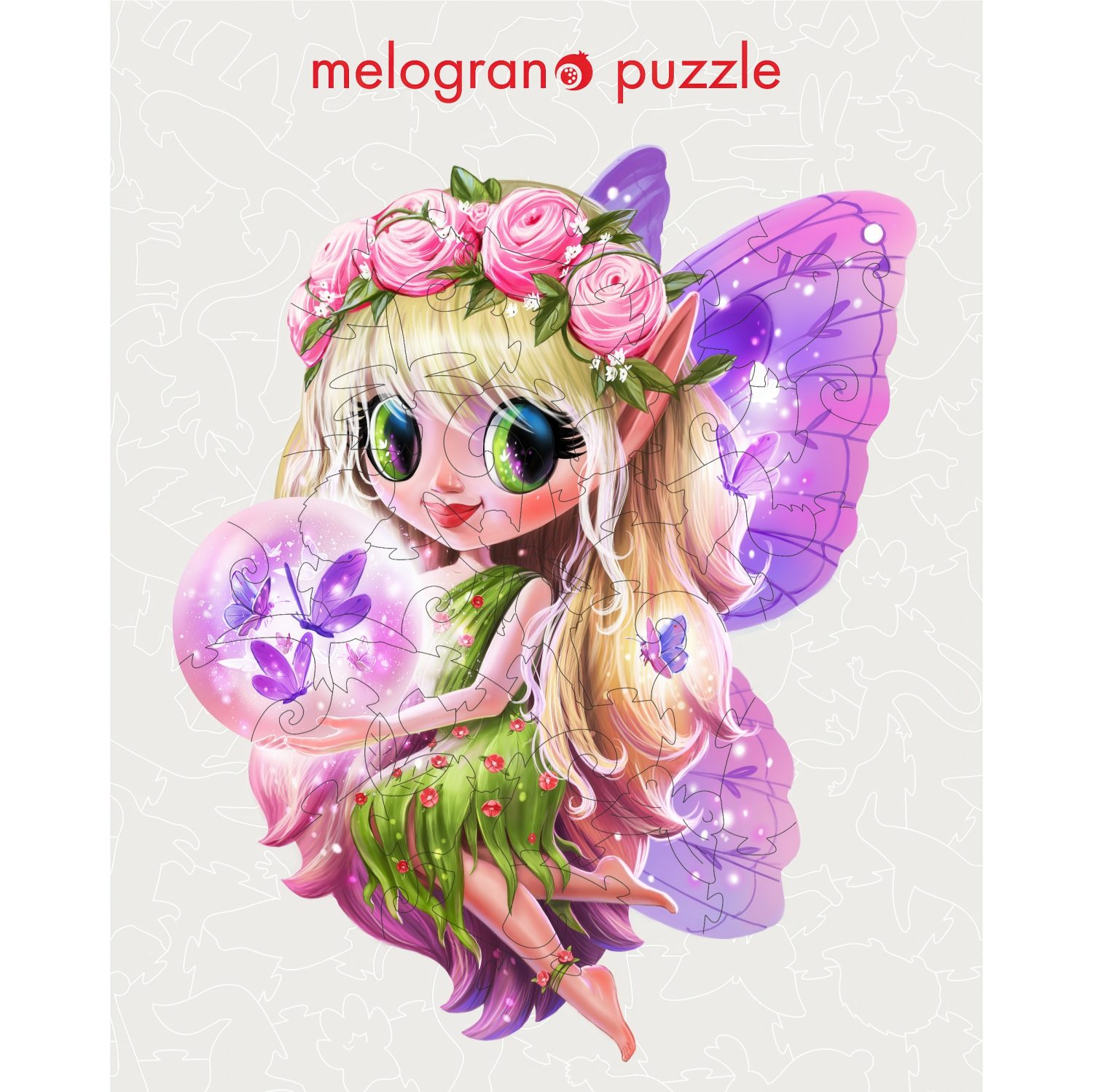 Деревянные пазлы Collection Animation Лесная фея, 50 деталей