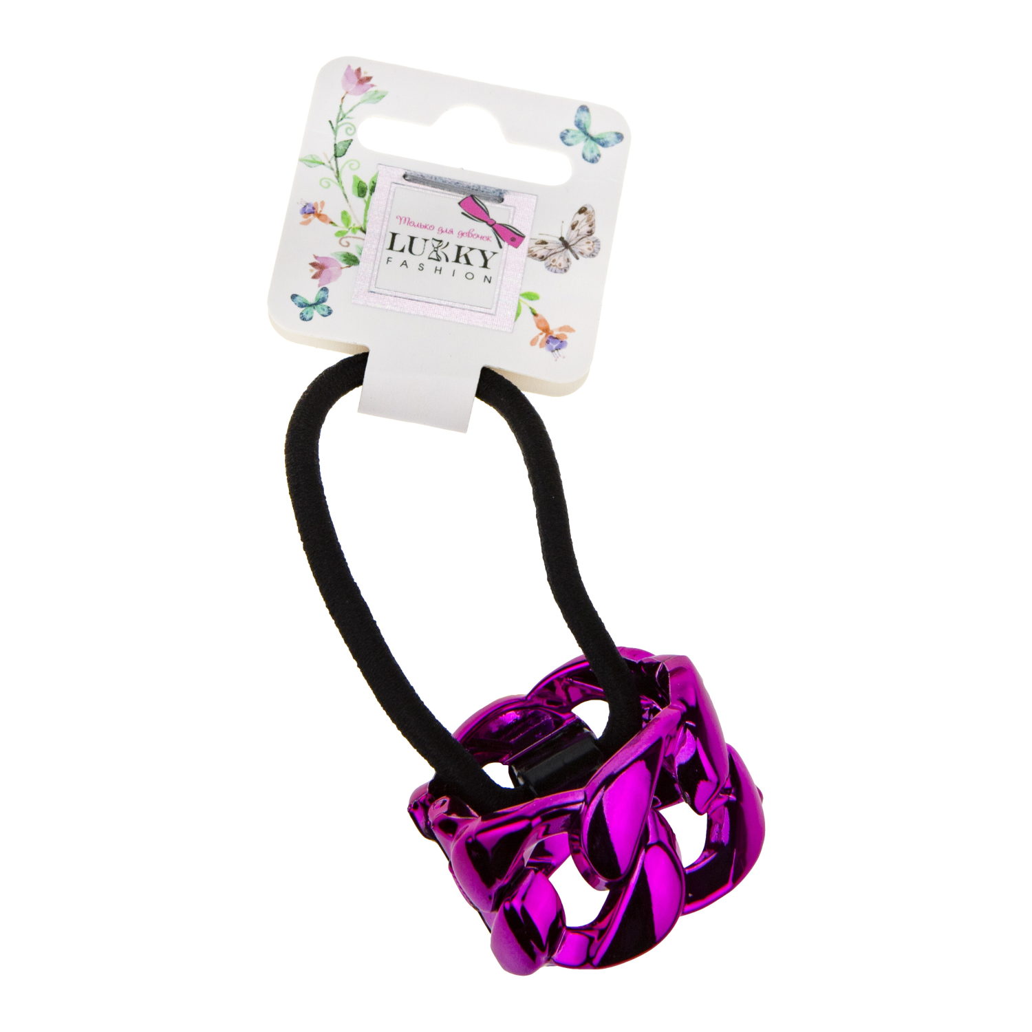 Резинка для волос Lukky Fashion с зажимом цепочка