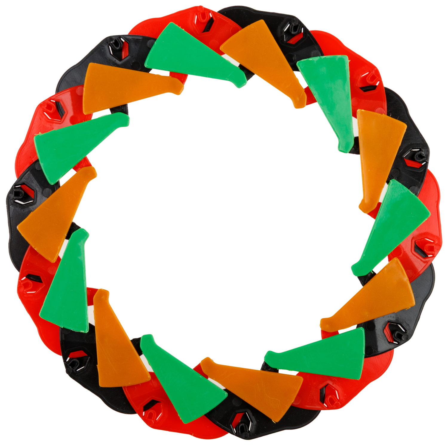 Фрисби складной 1TOY 7/14 см, двуцветный, оранжево-зеленый