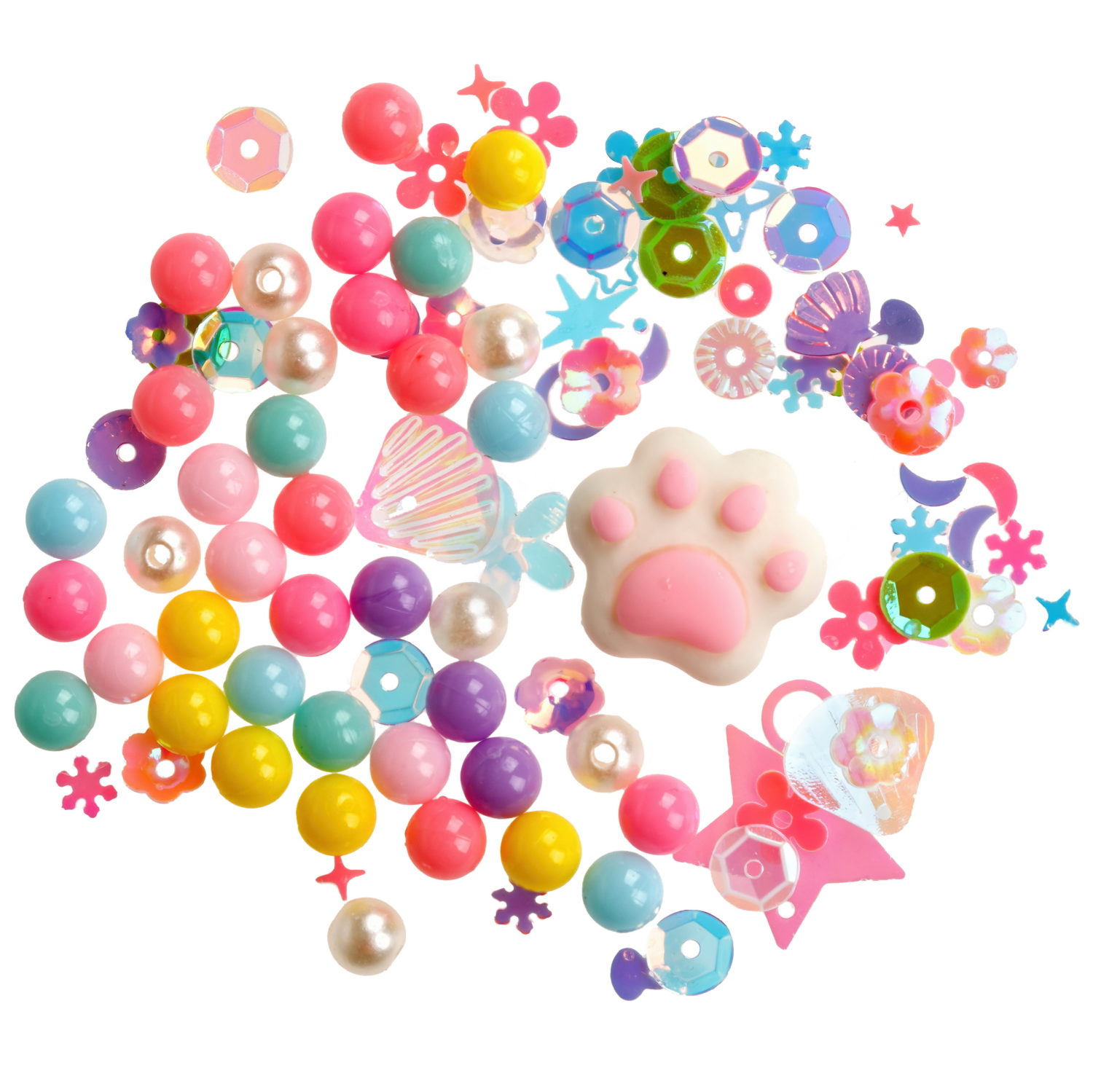 Игрушка-антистресс 1TOY Крутой замес Няшка-вкусняшка мармелапка с посыпками и блестками, малиновая