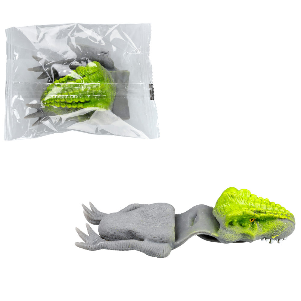 1toy Зверуки на руку "Динозавры с лапками", серо-зелёный