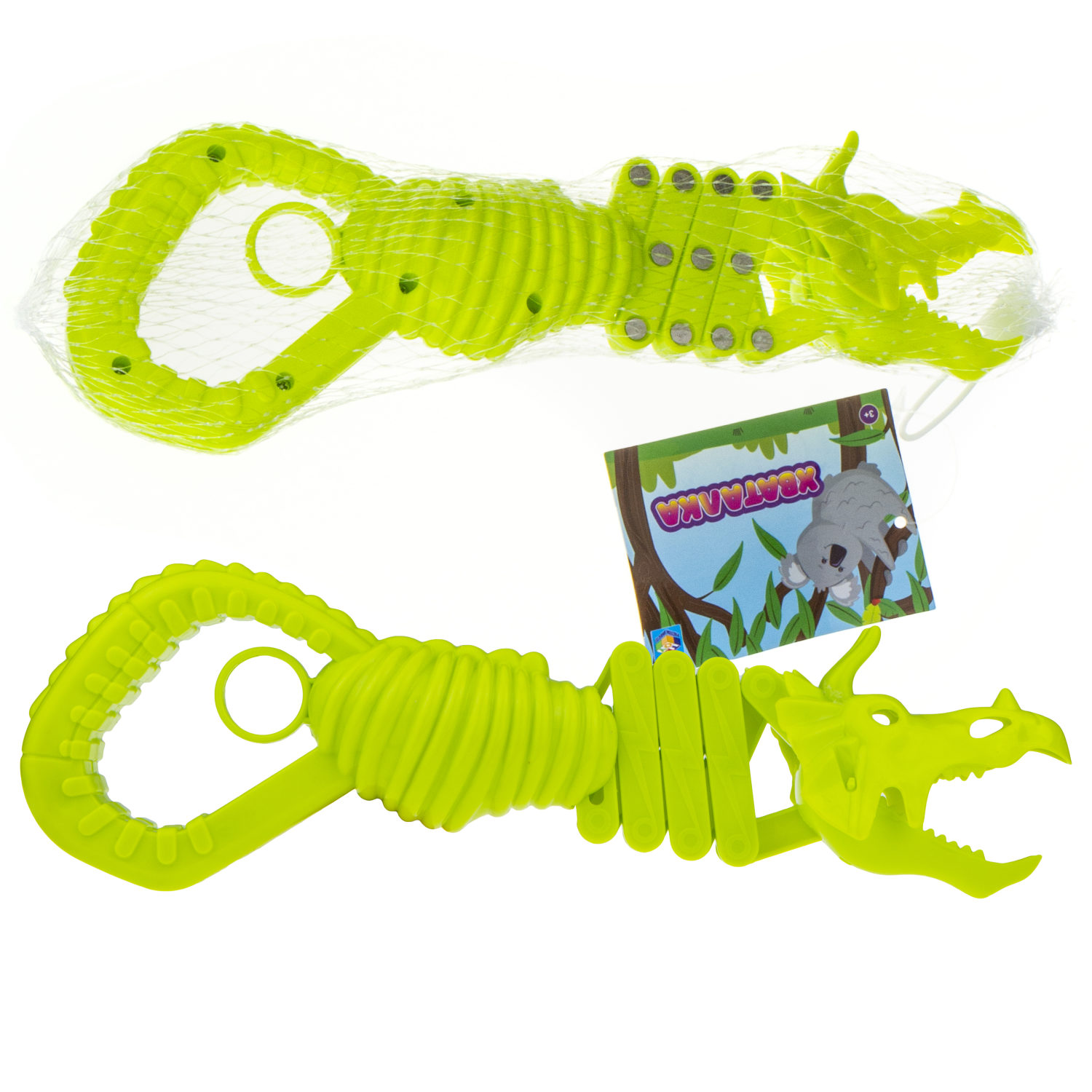 1TOY Хваталка в виде головы животного 20см.,6 видов на выбор