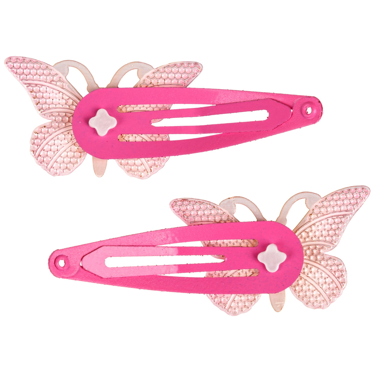Набор заколок для волос Lukky Fashion Бабочки Crystal Хамелеон, клик-клак, 2 шт., 2 цвета в ассортименте