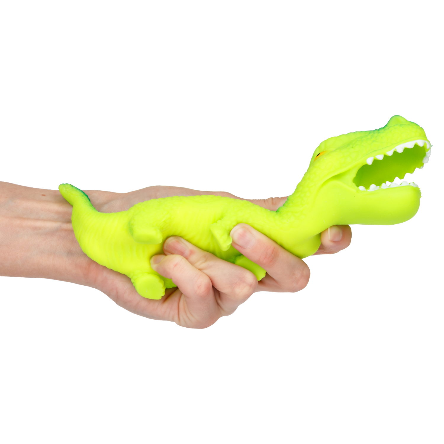 Игрушка-антистресс 1TOY Крутой замес «Крокозавр», зеленый