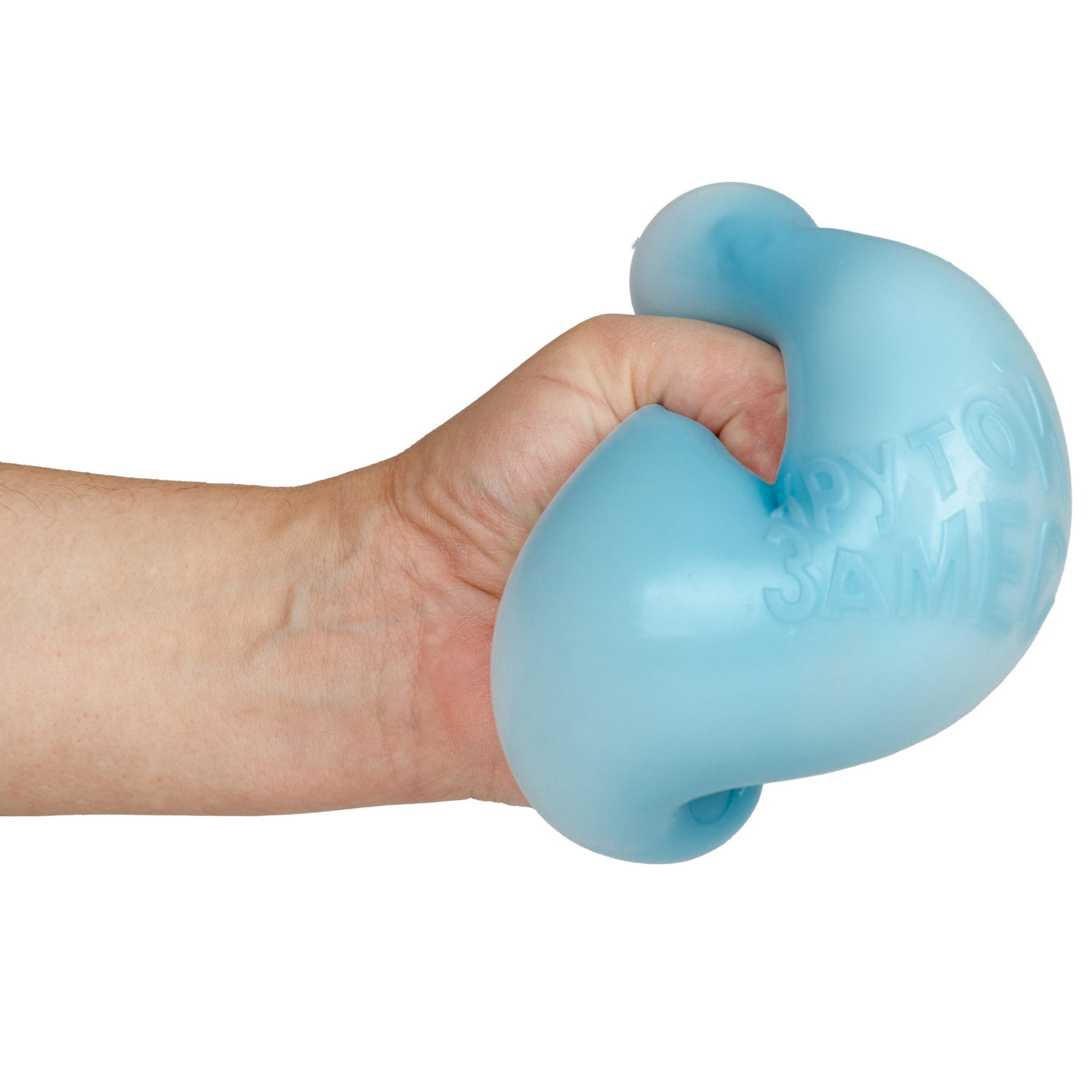 Игрушка-антистресс 1TOY Крутой замес Залиплющ, Плюшар, 10 см, голубой