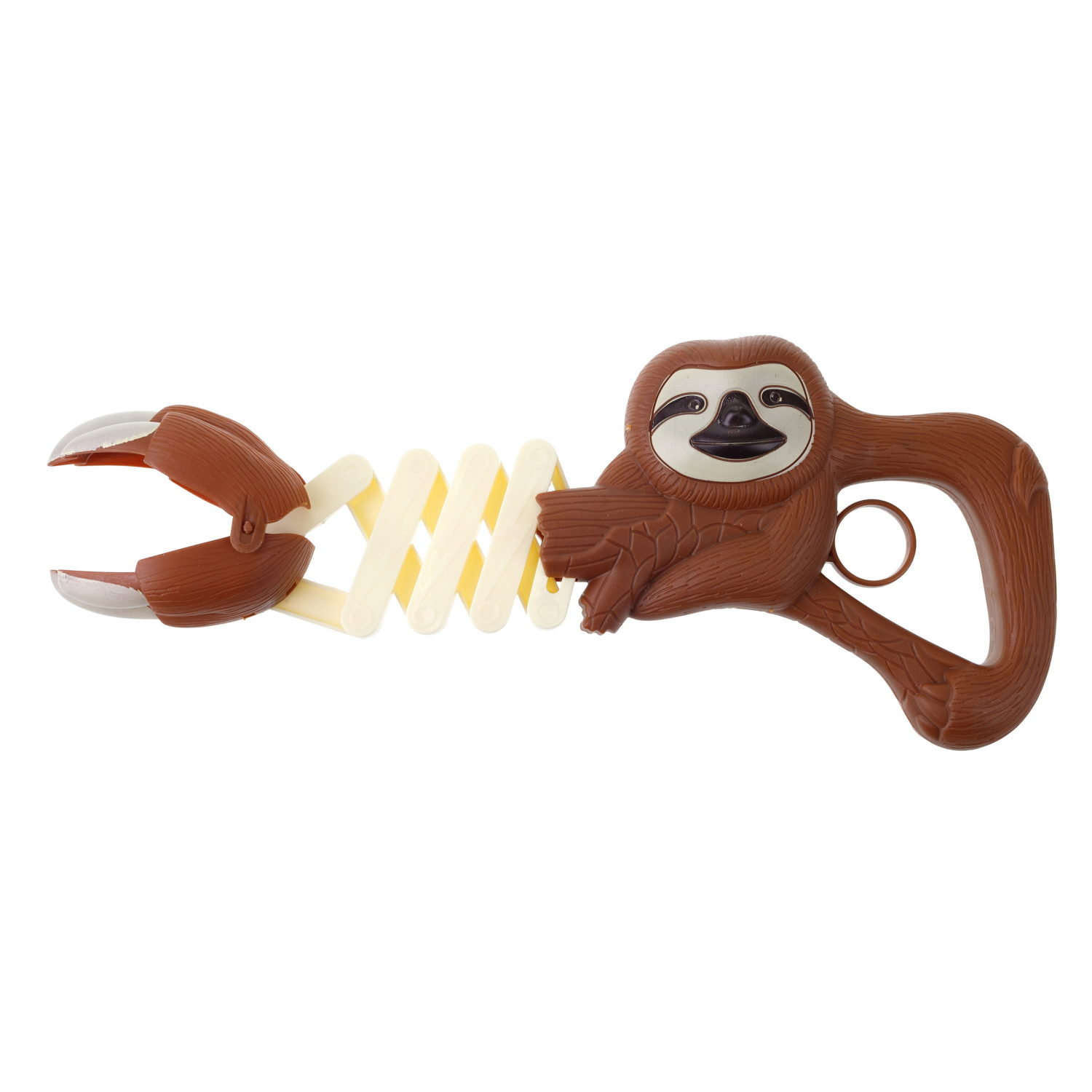 1TOY Хваталка в виде головы животного 24 см., 8 видов в ассорт., бирка, сетка