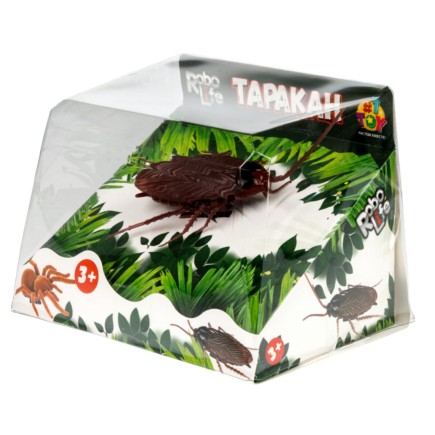 Интерактивная игрушка на батарейках 1TOY Robolife таракан