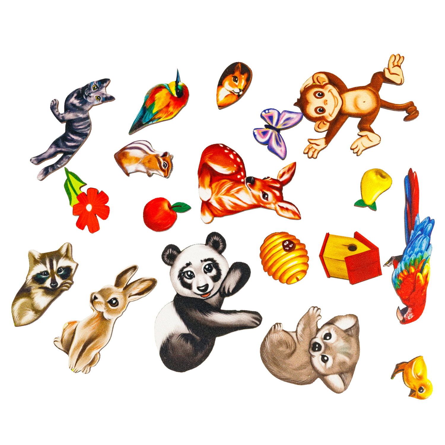 Деревянные пазлы Collection Sorter Волшебное дерево, 18 деталей, 3+