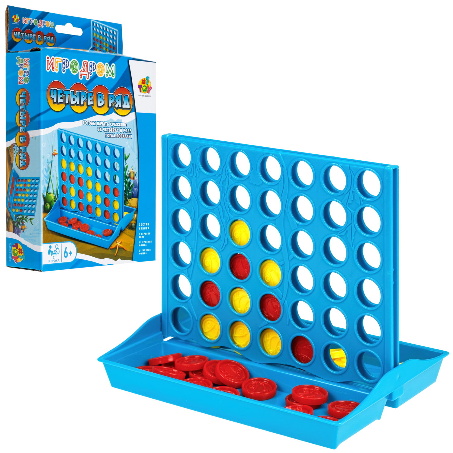 Настольная игра 1TOY Игродром Четыре в ряд