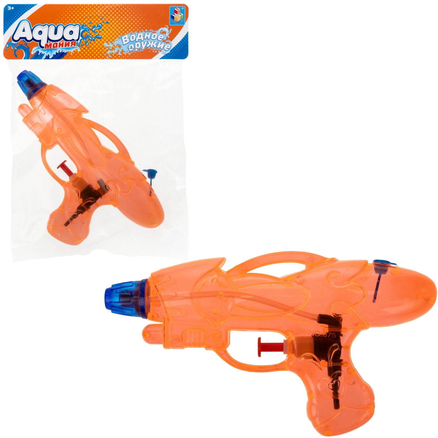 Водный пистолет 1TOY Аквамания, 18х9,6х2,5 см