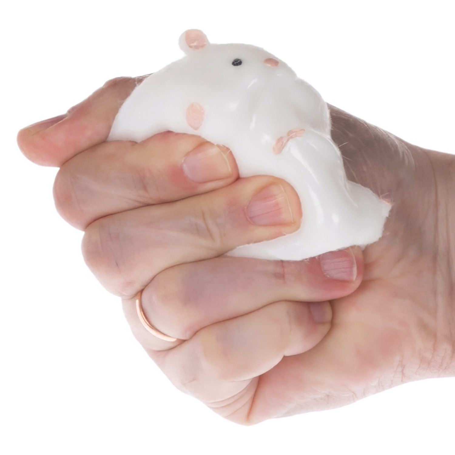 Таба сквиш 1TOY Крутой замес Пушок,  Хомяк, 7х5,5х3 см