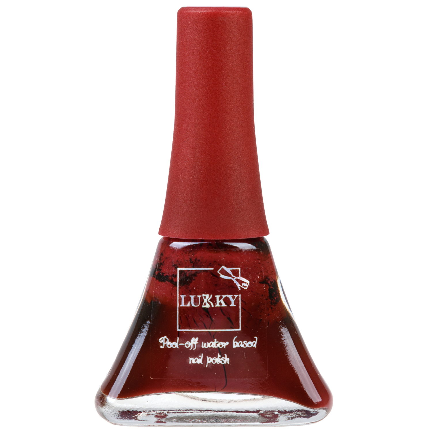 Лак для ногтей детский для девочек на водной основе LUKKY, плёнка, тёмно-вишнёвый