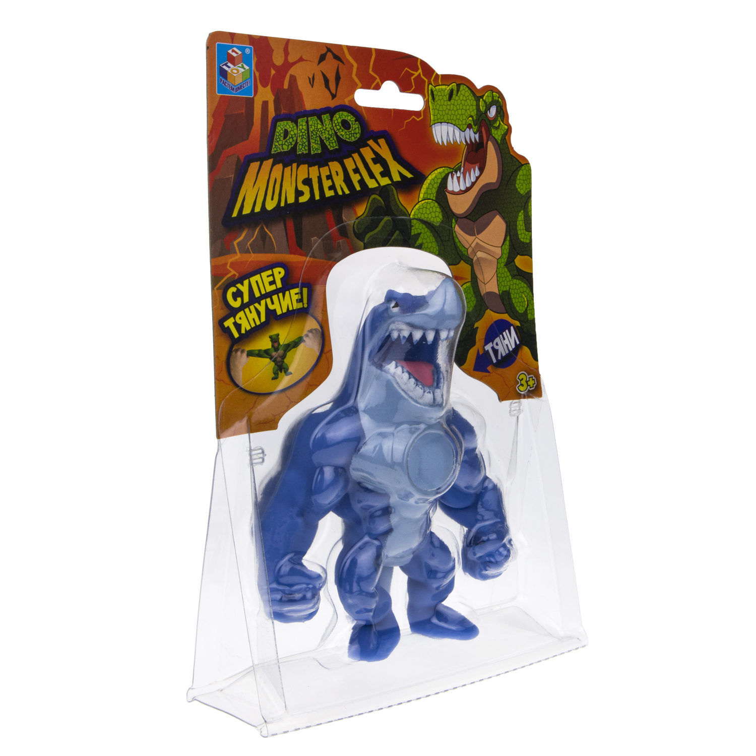 Тянущиеся фигурки 1TOY Monster Flex Dino, Шарко, монстр тянучка, 14 см