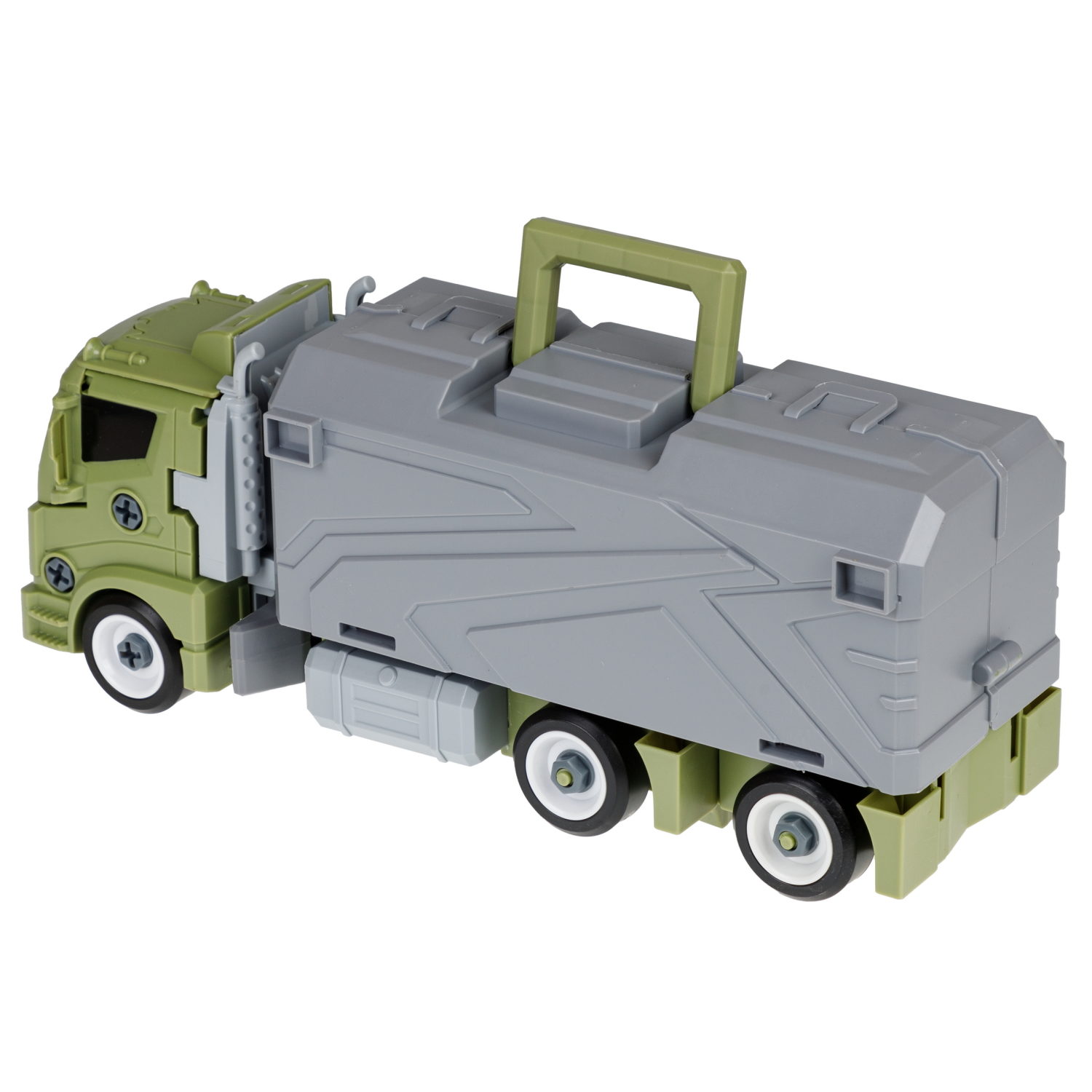 1toy Транспаркинг парковка-грузовик трансформер "Военная техника"