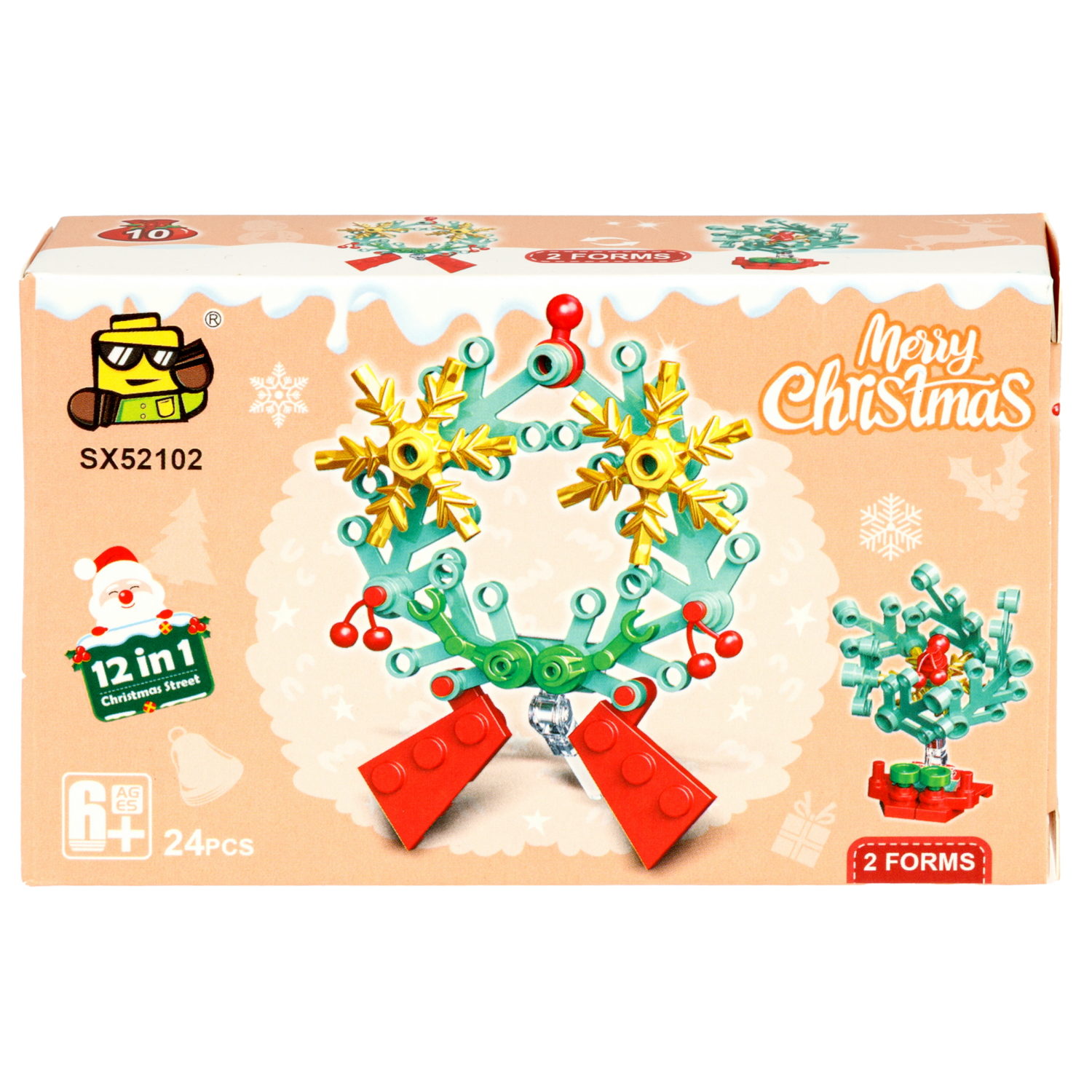 Конструктор 1TOY Blockformers С Новым годом! 12 видов, от 23 до 29 деталей