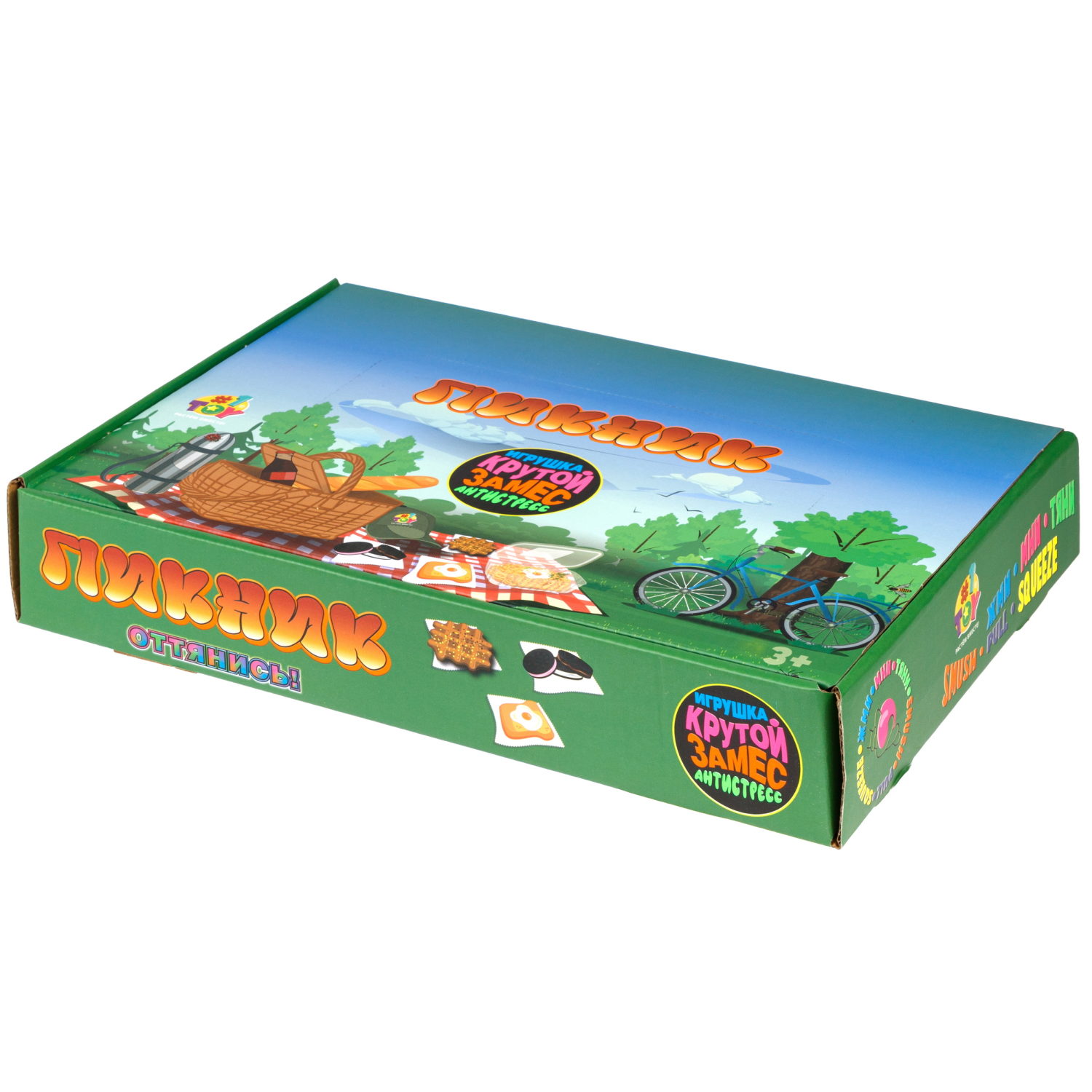 Игрушка-антистресс 1TOY Крутой замес «Пикник», «Венская шоколадная вафля», в ассортименте