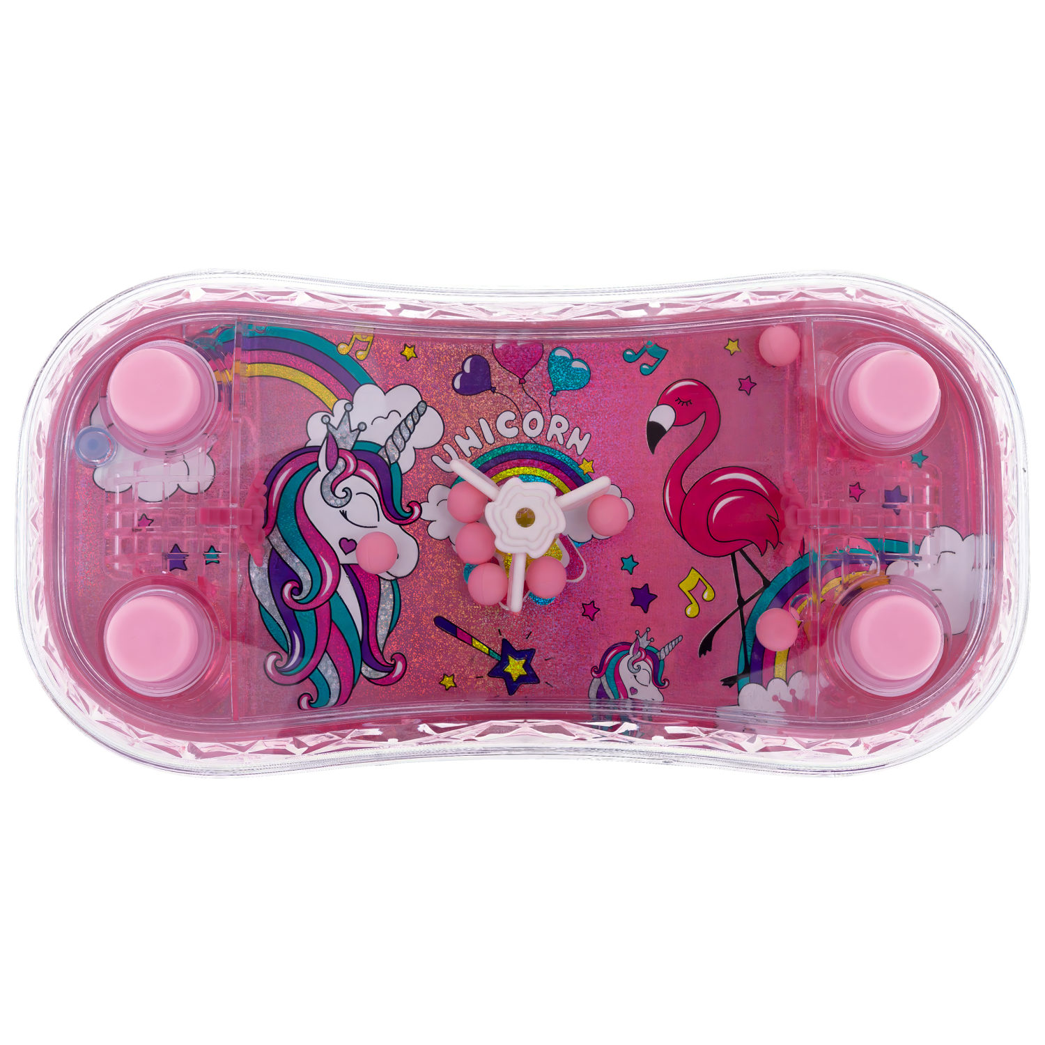 1TOY Игра с водой Забрось мячики  Единороги, 3 вида в ассортименте