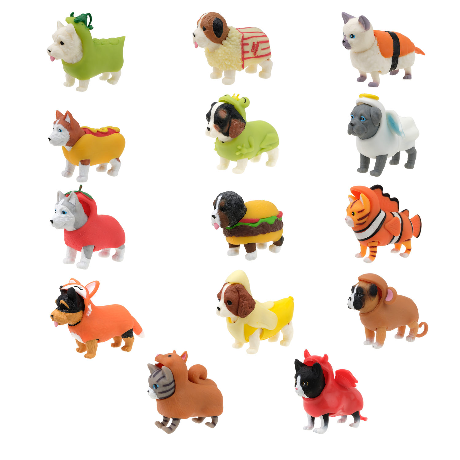 Антистресс игрушка 1TOY Прокачка для собачки серия 3, тянущиеся собачки в костюмчиках, 14 видов, пакет с окном