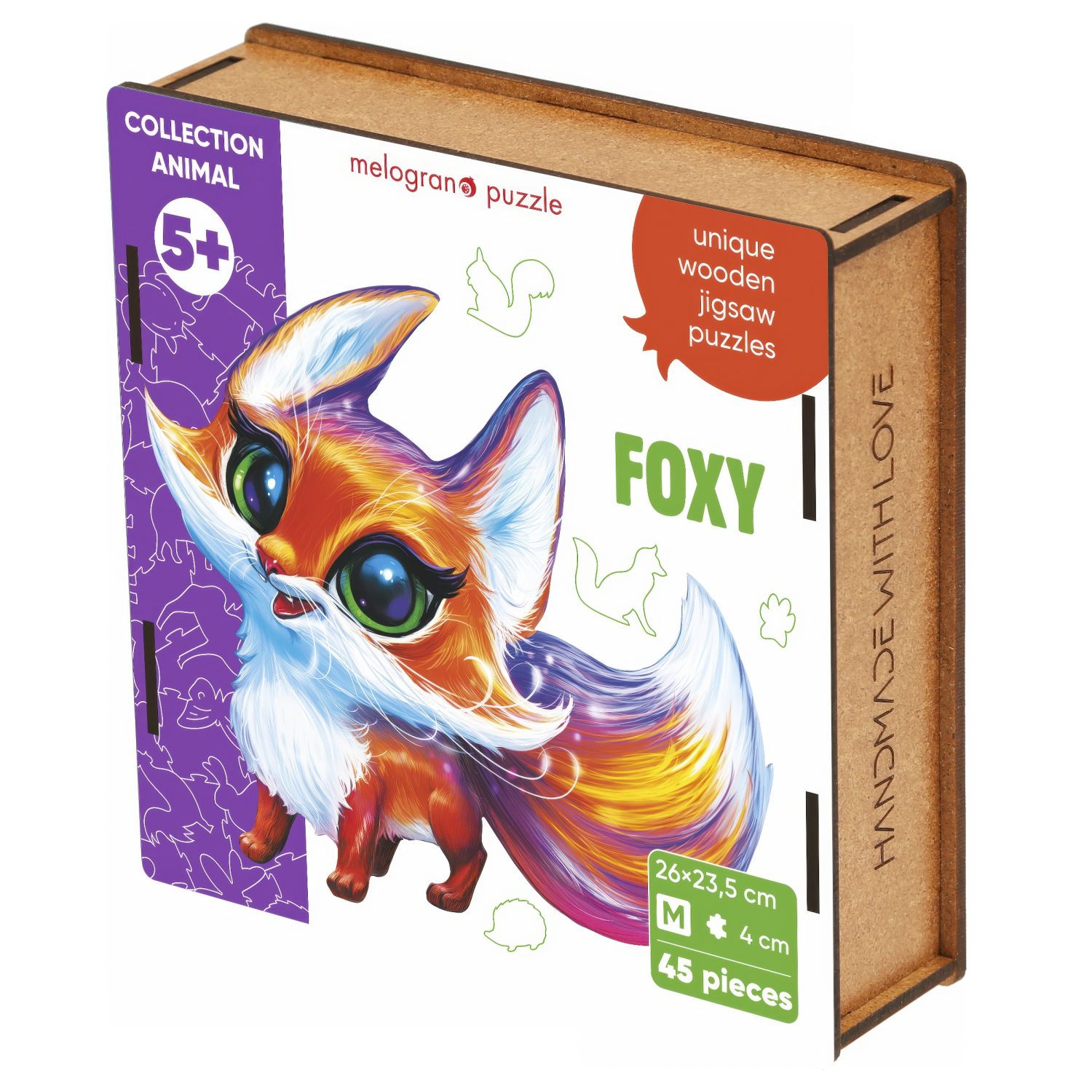 Пазлы Collection Animals Лисичка Фокси, 45 деталей