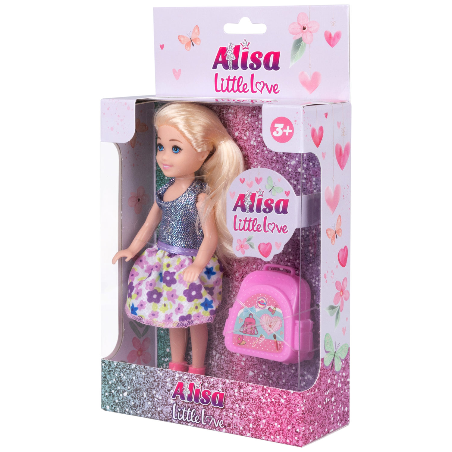 Кукла Alisa Little Love 15,2 см, блондинка, с портфелем