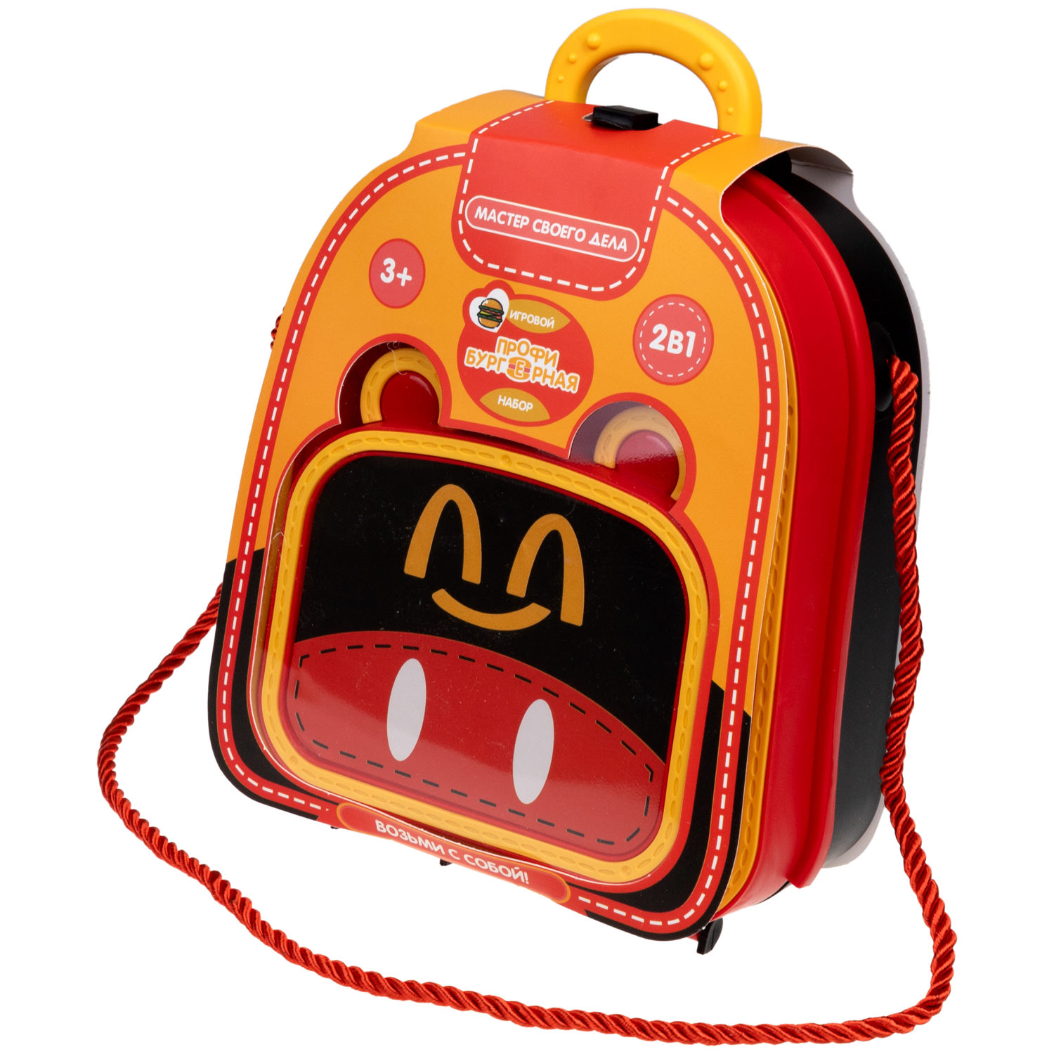 Игровой набор в рюкзачке 1TOY Профи Бургерная, 15 предметов