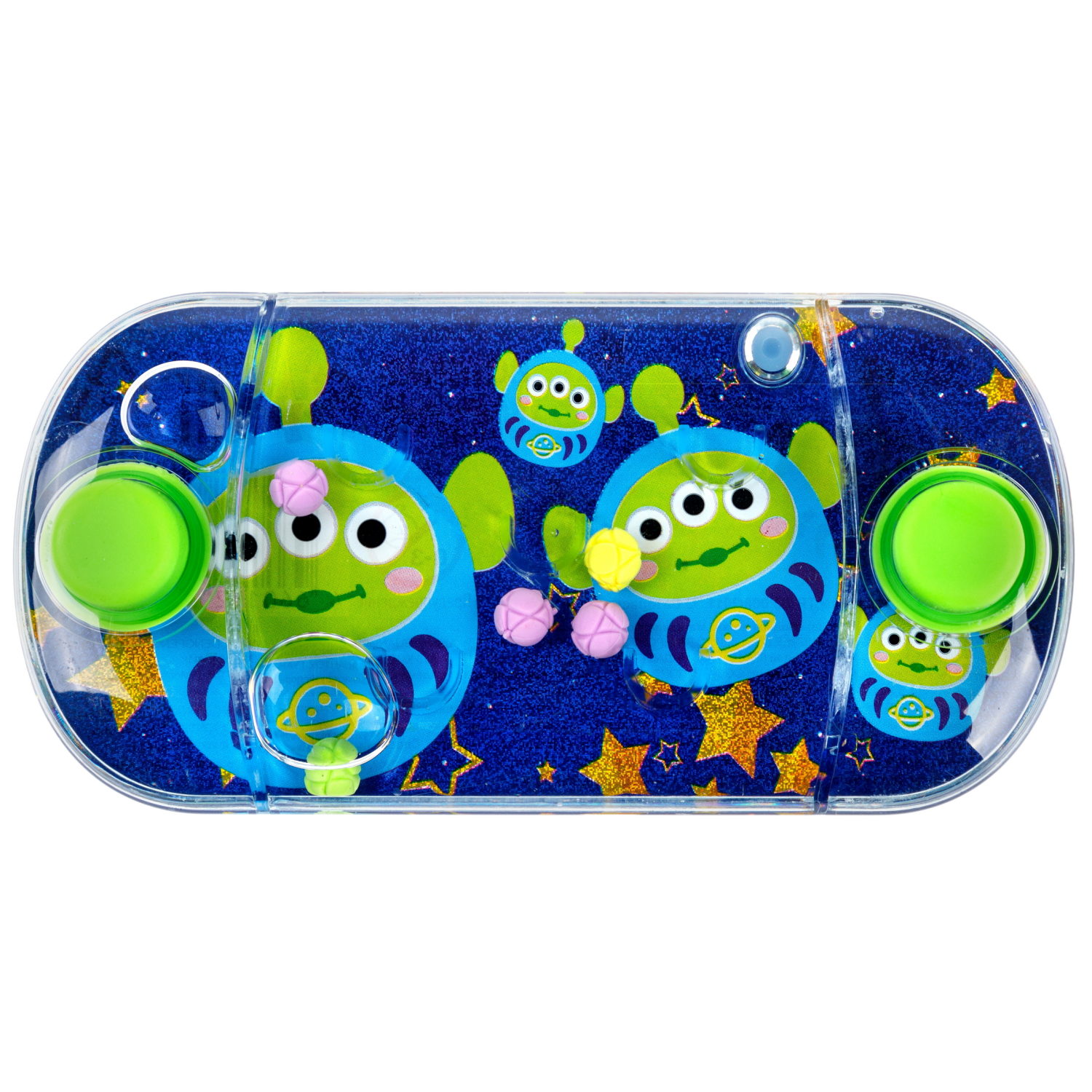 1TOY Игра с водой забрось мячики инопланетяне, 3 вида в асс. 12*6*2,3см, 24 шт в дисплей боксе