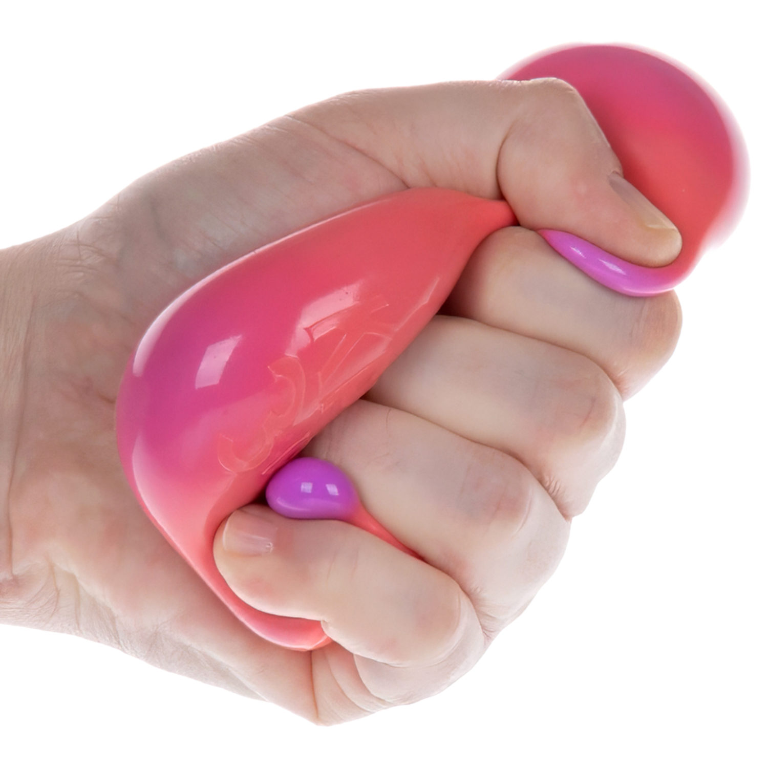 Игрушка-антистресс 1TOY Крутой замес Плюшарик, меняет цвет, 6 см, красный