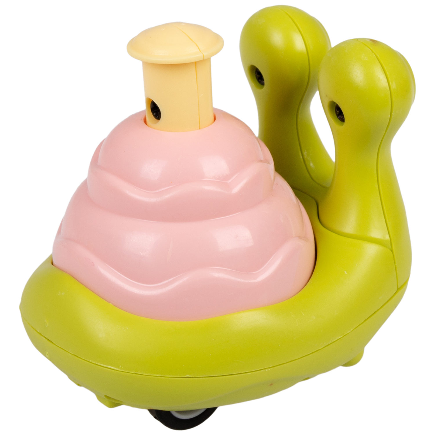 Игрушка детская 1TOY Покатушки Весёлая Улитка, инерционная, работает без батареек, 4 цвета в ассортименте