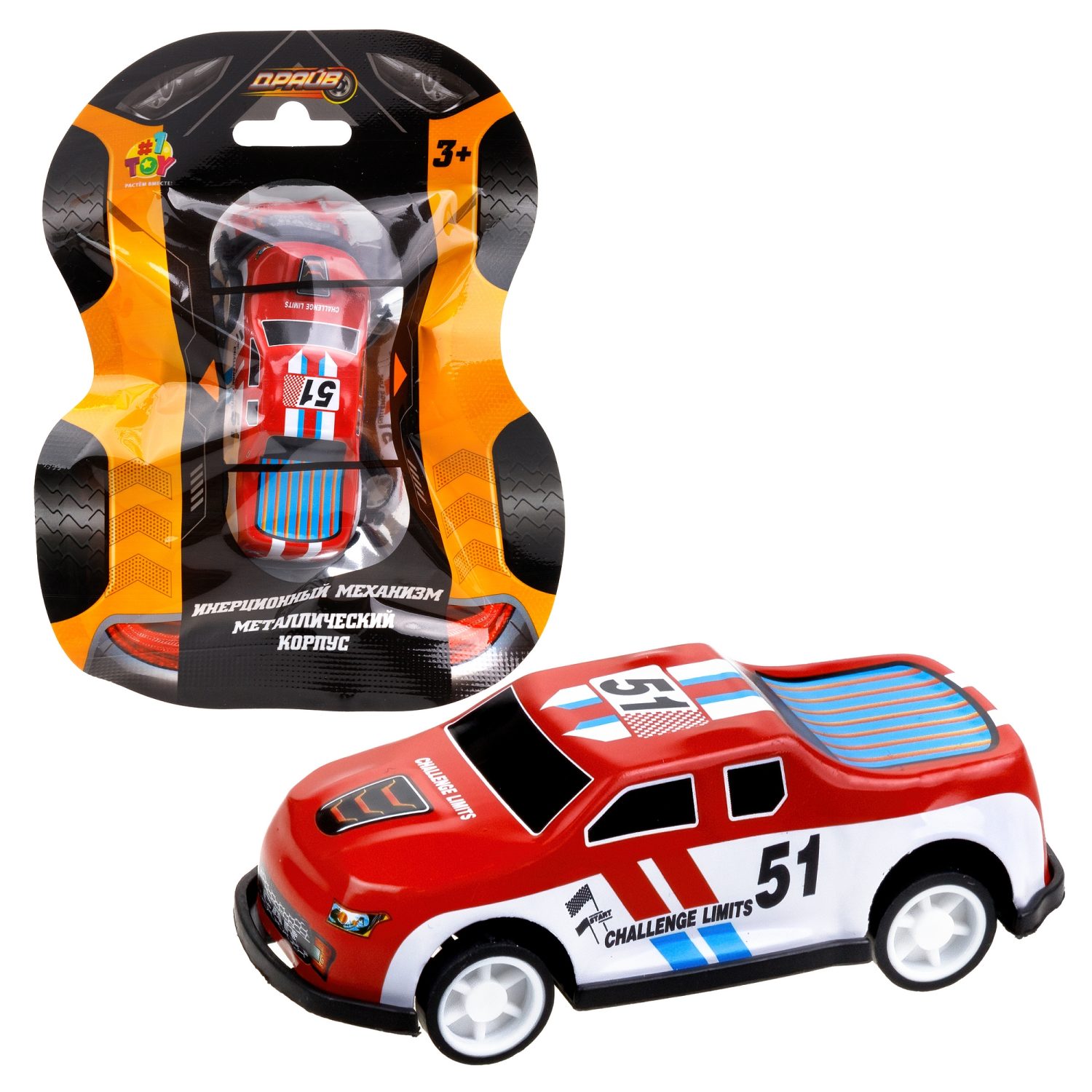 1toy Драйв Микромашинка, металлическая, инерционная, в ассортименте 92 вида