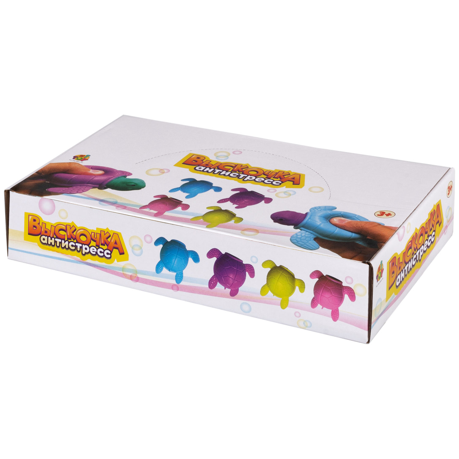 1TOY Жмяка "Выскочка. Черепаха" 9х6,5х6,5 см, 4 цвета в ассортименте