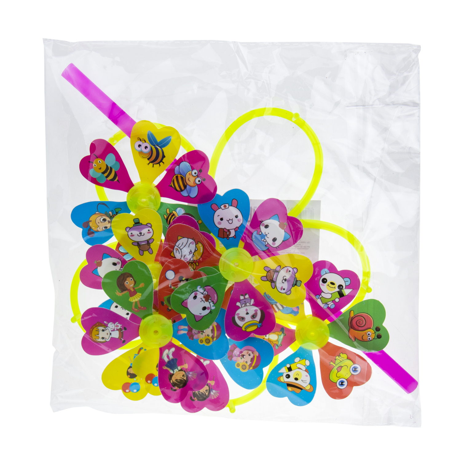 Ветрячок 1TOY ветерок детский, 26х48 см, длина ручки 28 см