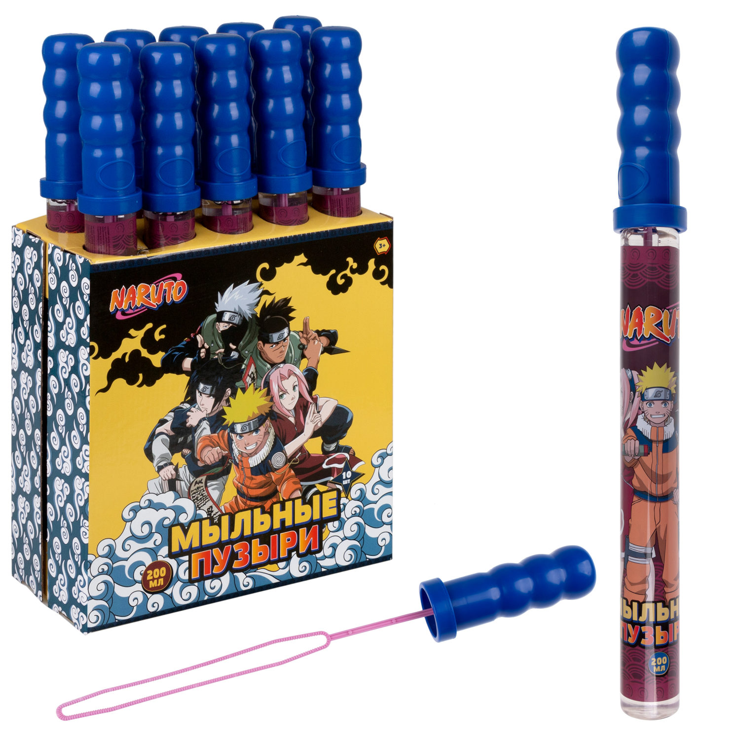 Мыльные пузыри 1TOY Наруто, 200 мл