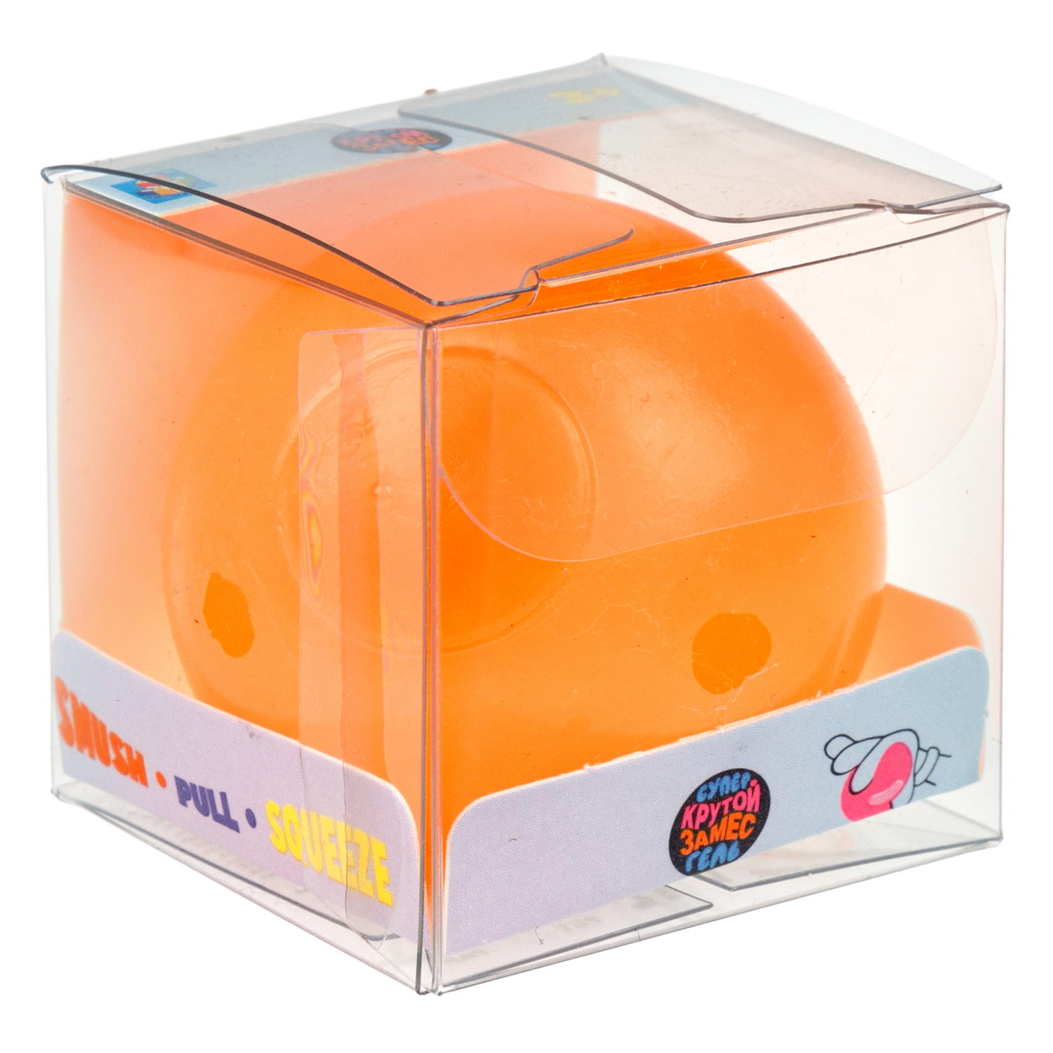 1toy Крутой замес Супергель шар матовый, 6 цветов в ассортименте, 4 см