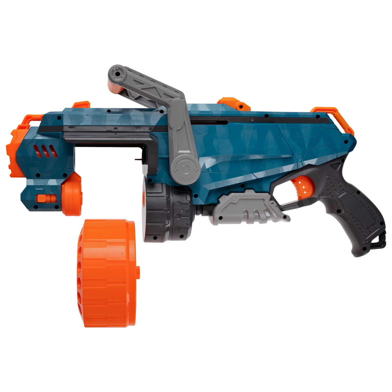 1toy Funmax "M32" бластер механический, барабан на 18 выстрелов, в комплекте 24 EVA снаряда