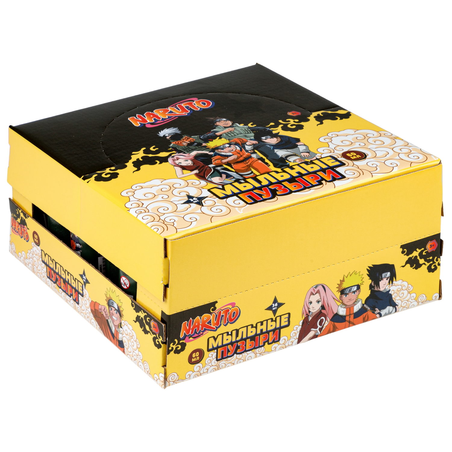 Наруто, мыл. пуз., 60 мл, 36 шт в д/б (23,5*23,5*11,5)