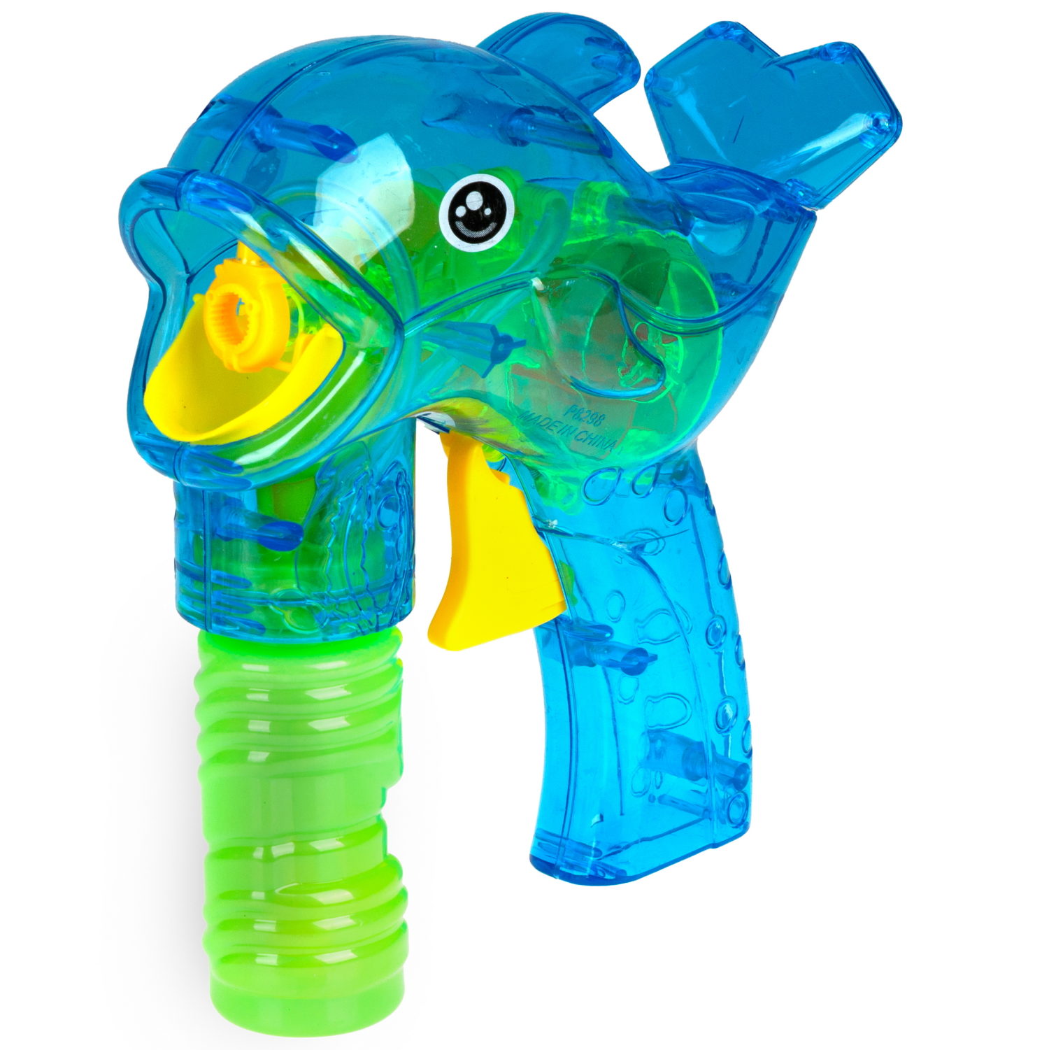 Пистолет для пускания мыльных пузырей 1TOY Мы-шарики! в виде дельфина, со световыми эффектами, 2*50 мл