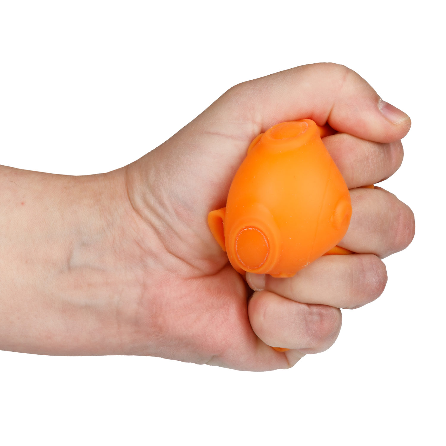 Антистресс-игрушка для рук 1TOY Крутой замес Ракета, жмякалка, мялка, 11 см, оранжевая