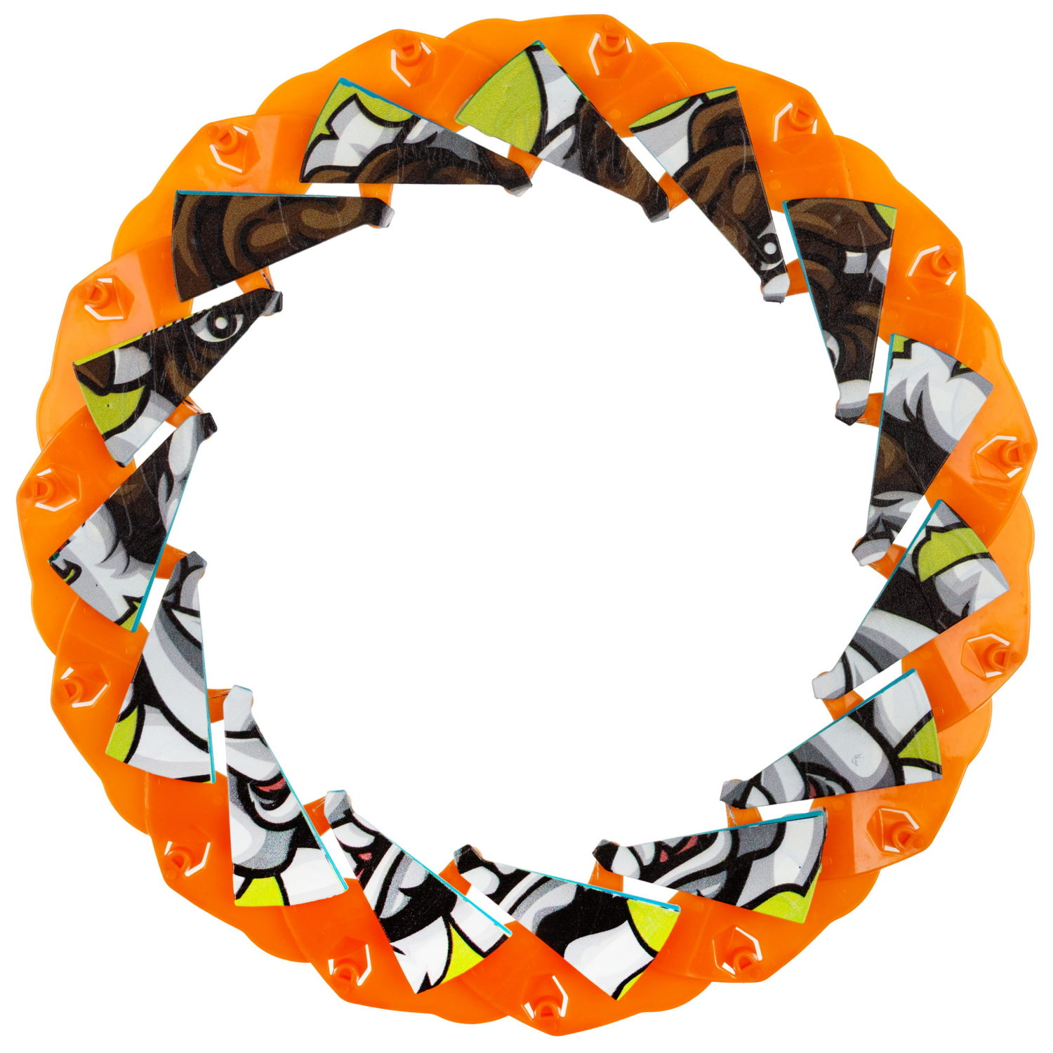 Фрисби складной 1TOY 12/25 см, с принтом, бульдог