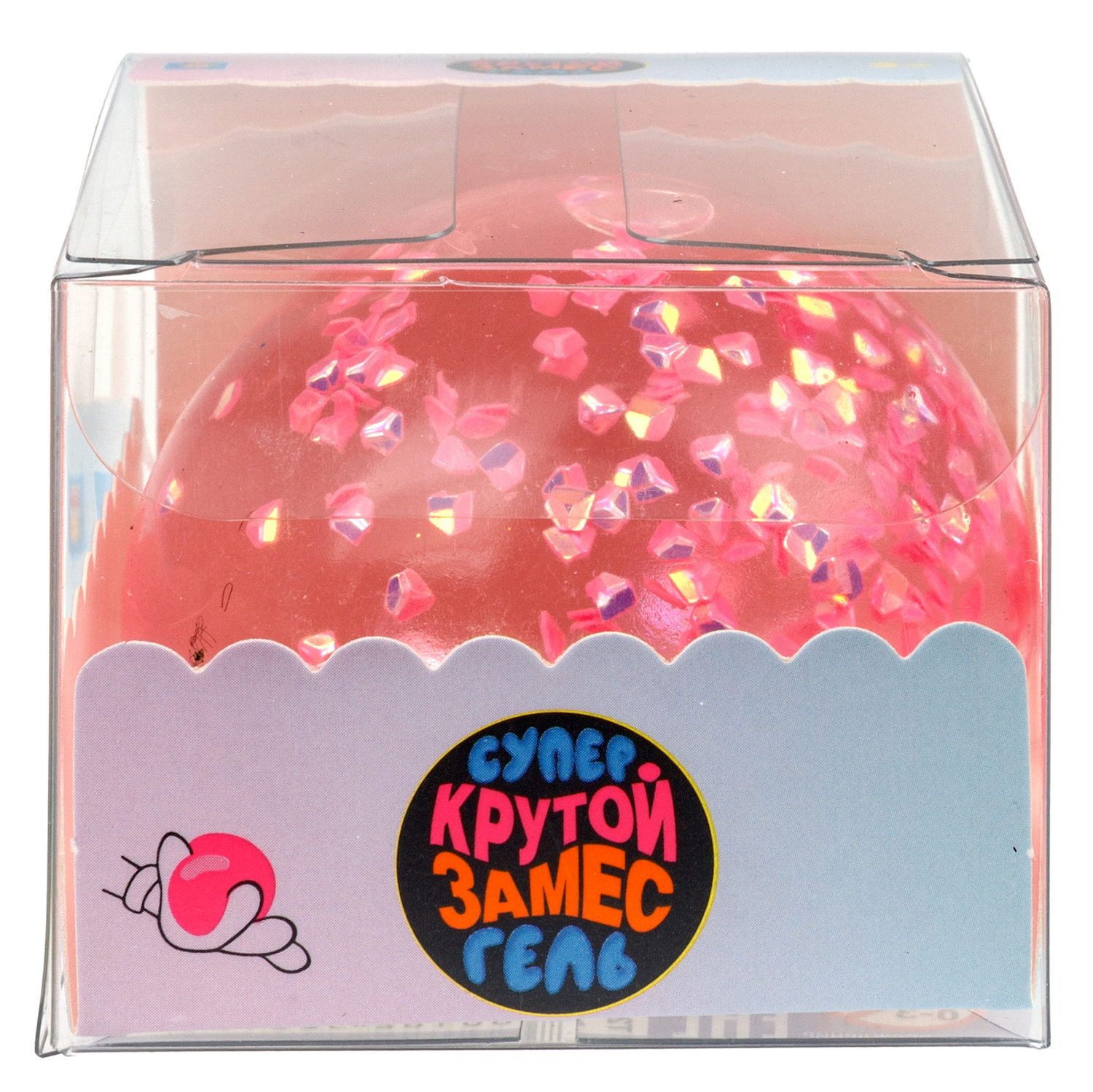 1toy Крутой замес Супергель шар бриллиант 6 цв.в асс.6см, в ПВХ кор., 12шт.в дб.