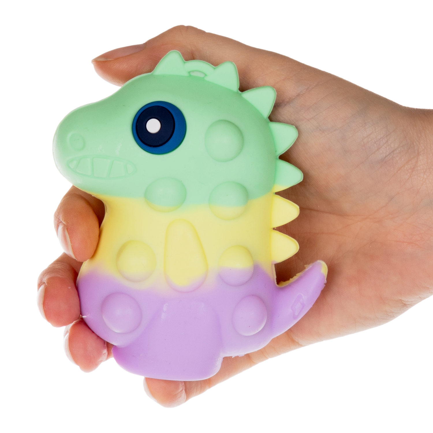 1toy Жмяка Hit Pop It "Динозавр" 9,5х9х4,2 см, 4 вида в ассортименте