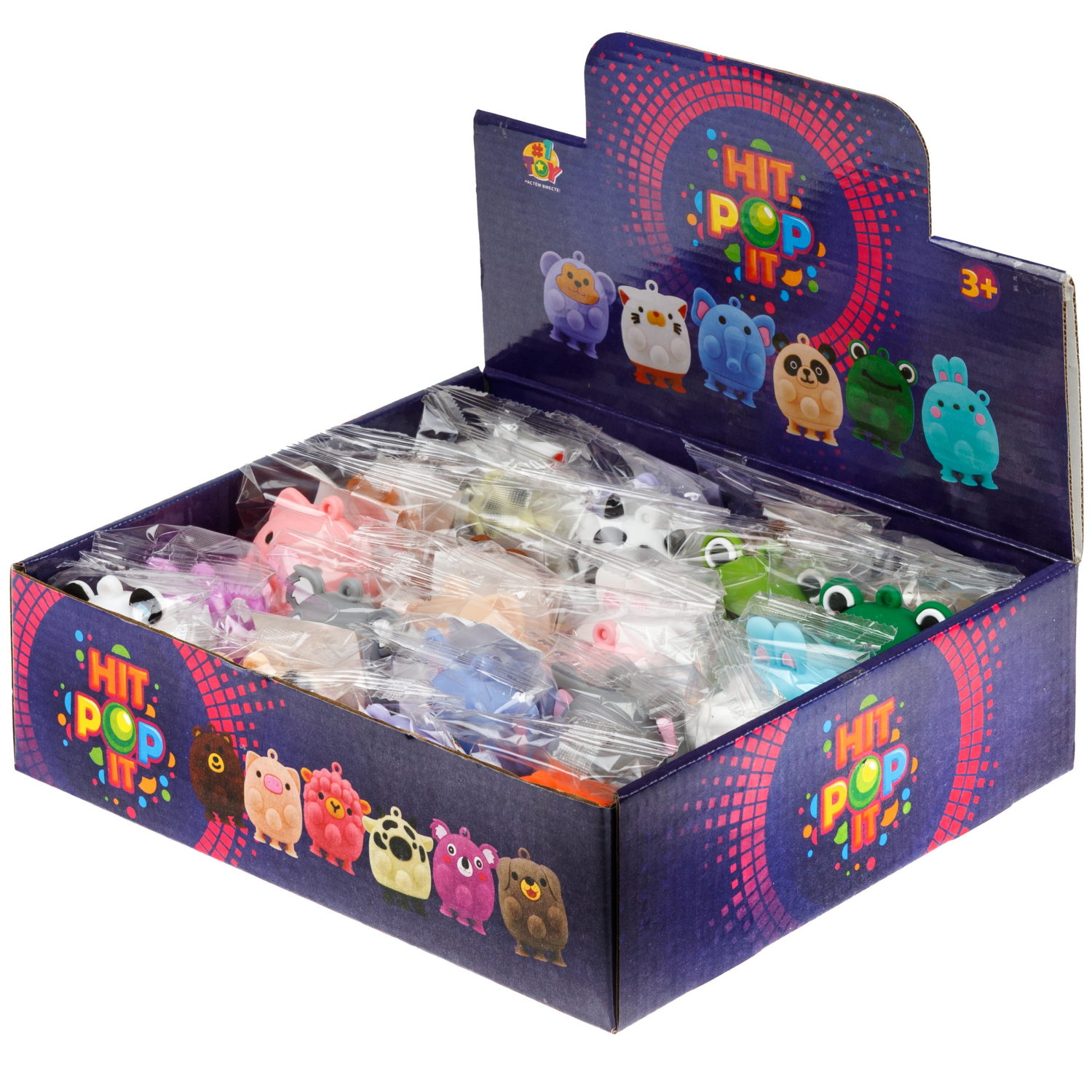 Антистресс-игрушка 1TOY Жмяка Hit Pop It, в ассортименте