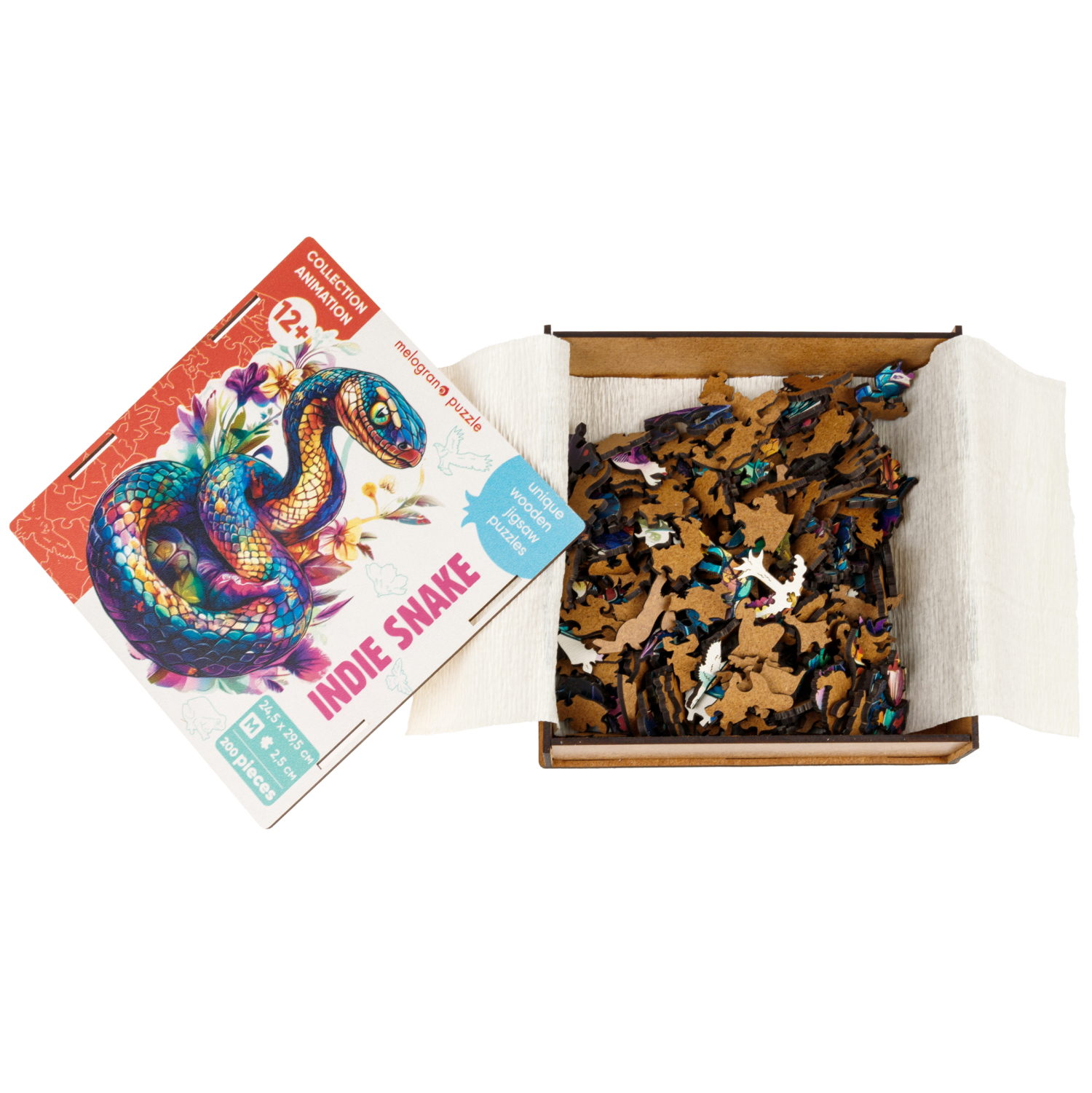 Деревянные пазлы Collection Animation Индийская змея, 200 деталей
