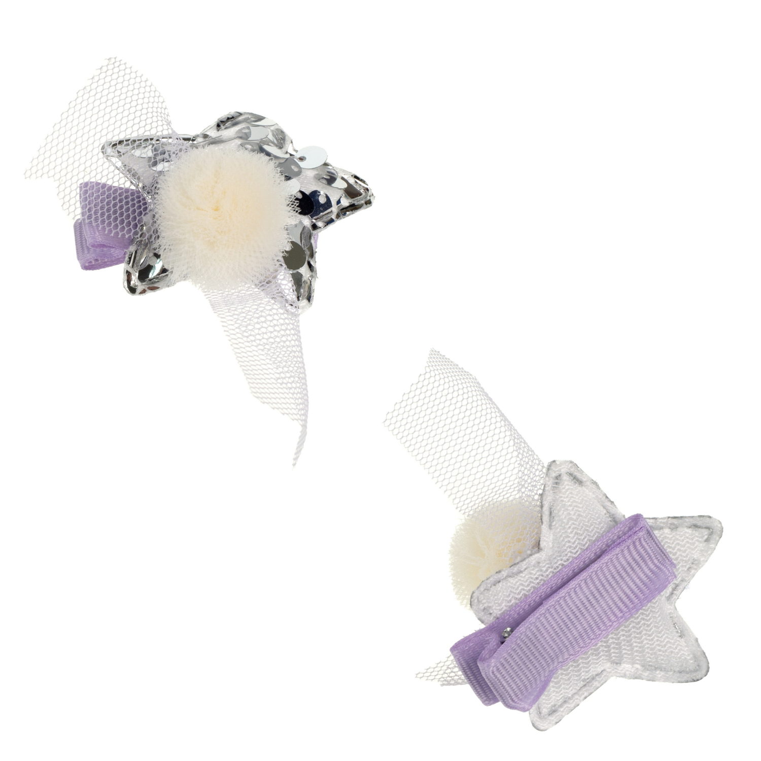 Lukky Fashion набор аксессуаров для волос сиреневый, в наборе 10 заколок, подарочная упаковка 14х14х4см