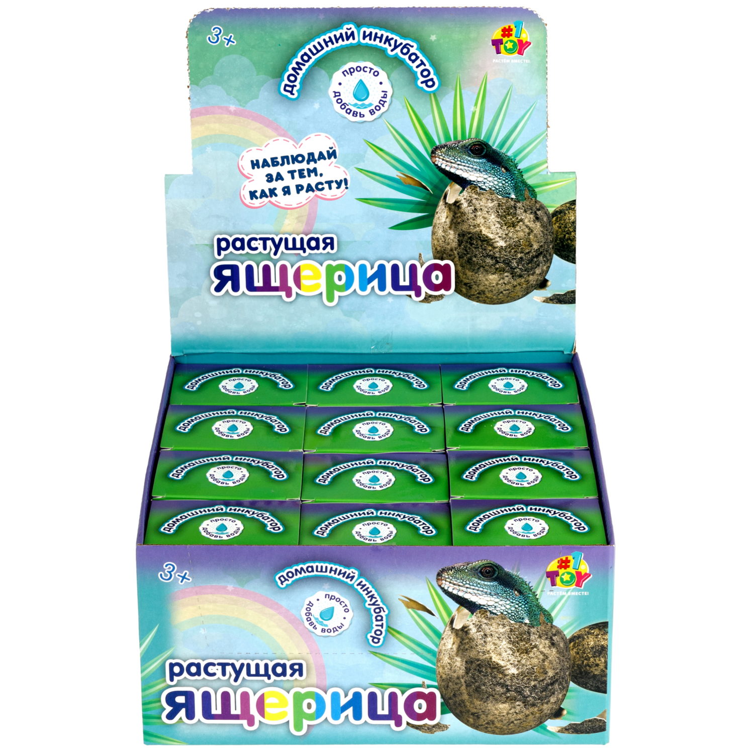 Набор для выращивания 1TOY Домашний инкубатор, растущая игрушка Ящерица