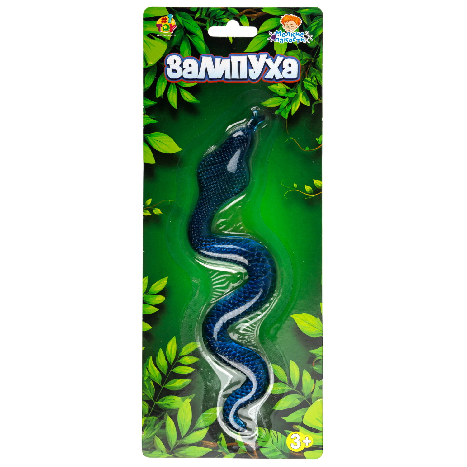 Жмяка липучая 1TOY Залипуха Змея, лизун
