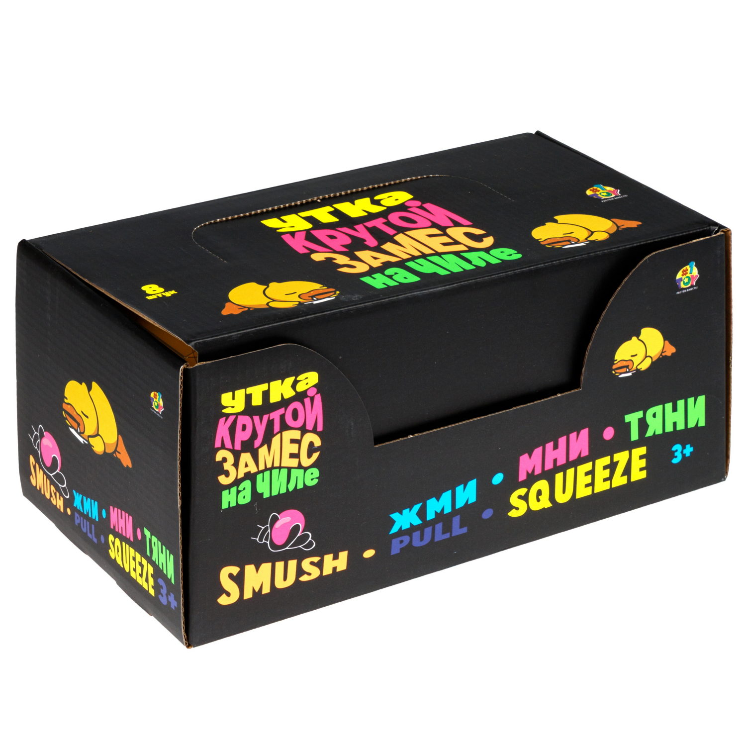 Антистресс-игрушка 1TOY Крутой замес утка на расслабоне, 13х6,5х7,5 см