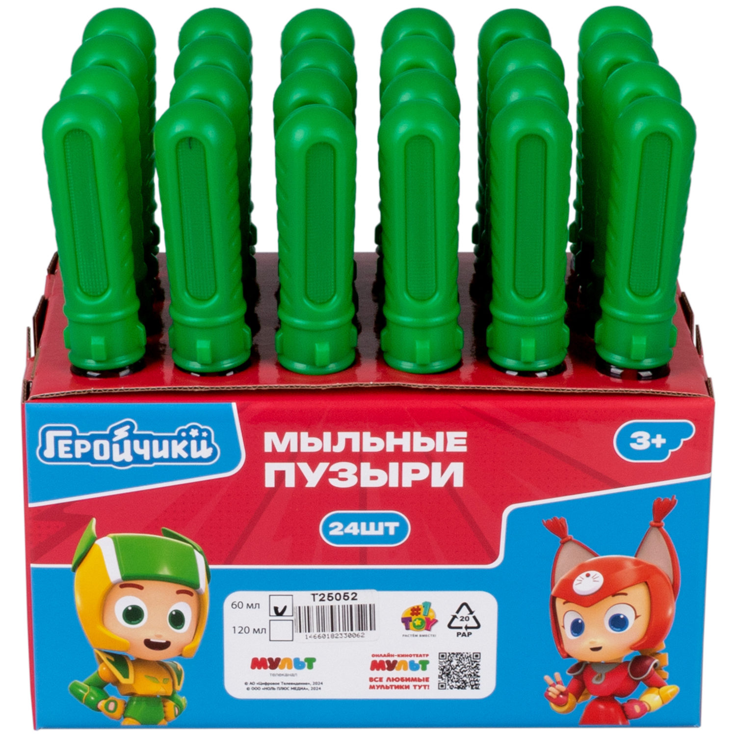 Мыльные пузыри 1TOY Геройчики, 60 мл