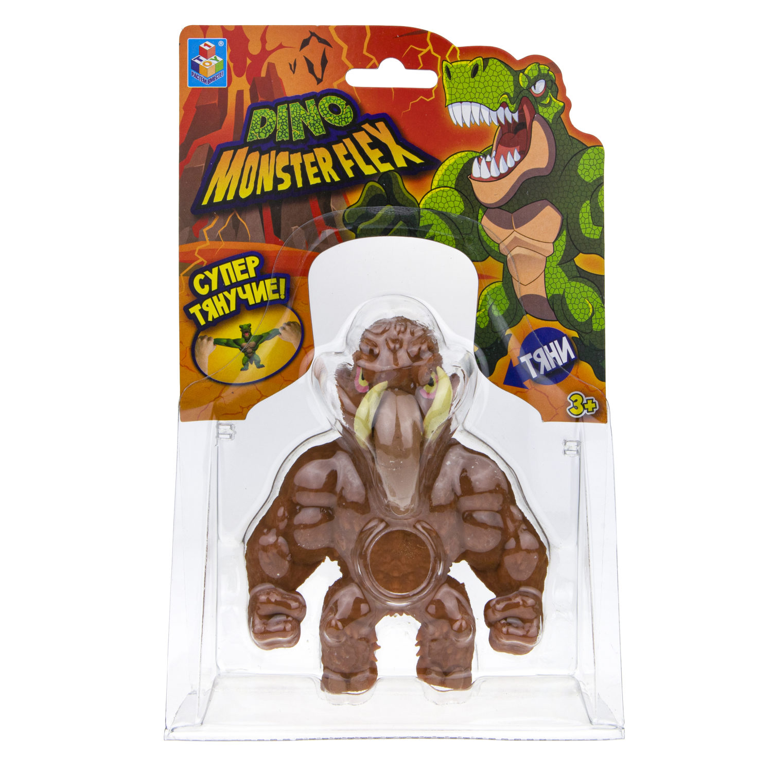 1TOY MONSTER FLEX DINO, тянущиеся фигурки 14см, 14 видов в ассортименте